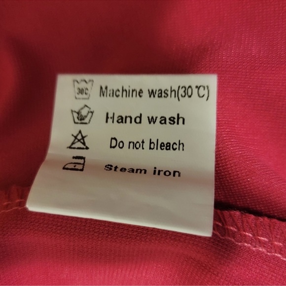 Pink V-Neck Cap Sleeve Midi Dress Large - Picture 9 of 9